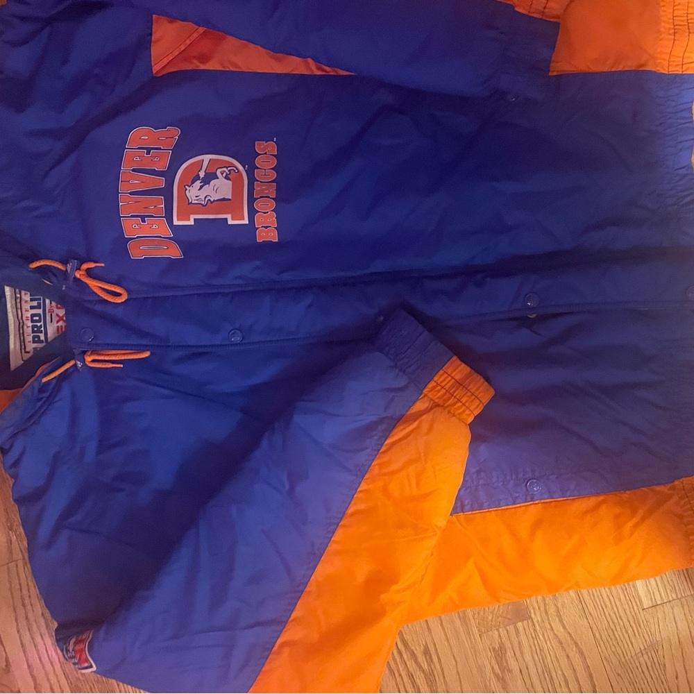 Denver broncos nfl apex one vintage jacket XL EUC! Coat 90s  Y2K Super Bowl